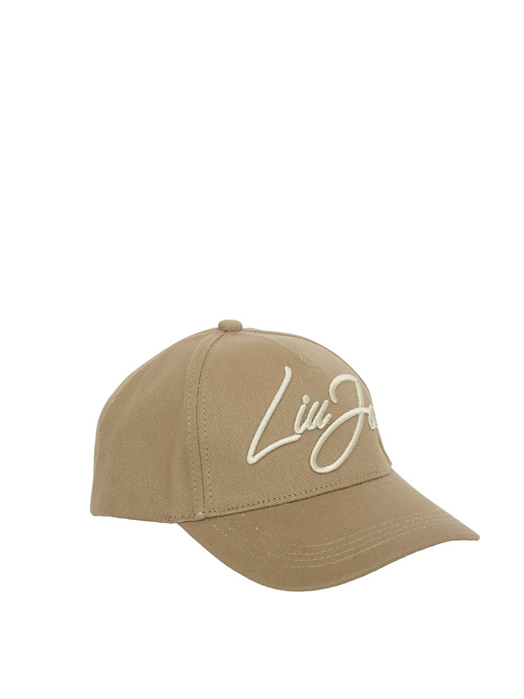Cappello marrone Liu Jo in canvas con logo