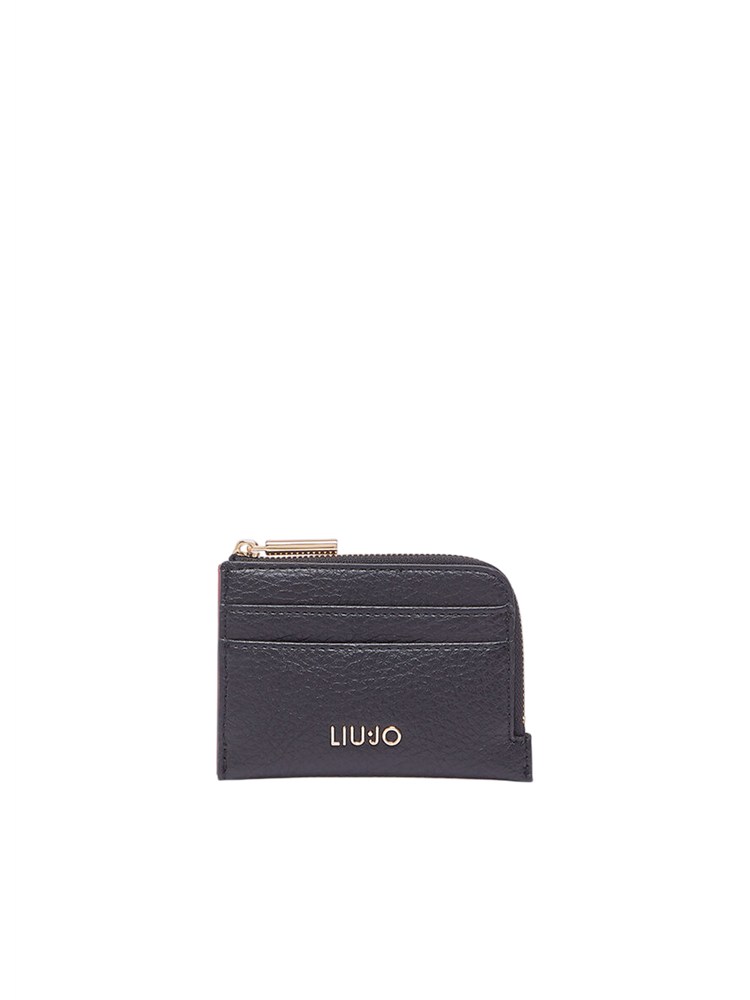 Porta carte nero Liu Jo donna in ecopelle