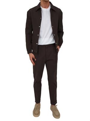 Pantaloni Paolo Pecora in cotone marrone in UOMO