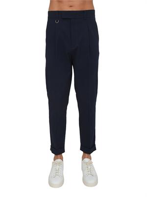 Pantaloni Paolo Pecora in cotone blu in UOMO