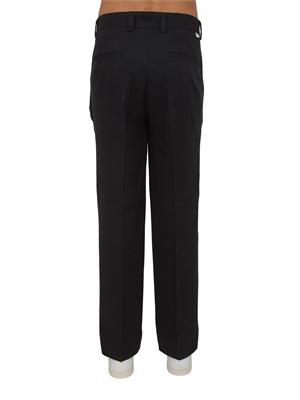 Pantaloni Paolo Pecora in lino e viscosa neri in UOMO