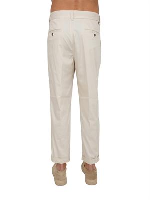 Pantaloni Paolo Pecora in cotone avorio in UOMO