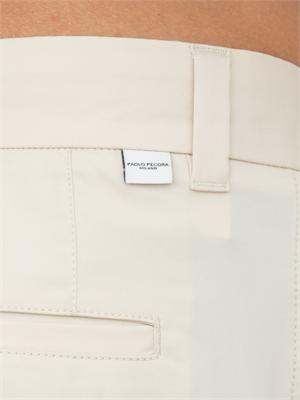 Pantaloni Paolo Pecora in cotone avorio in UOMO