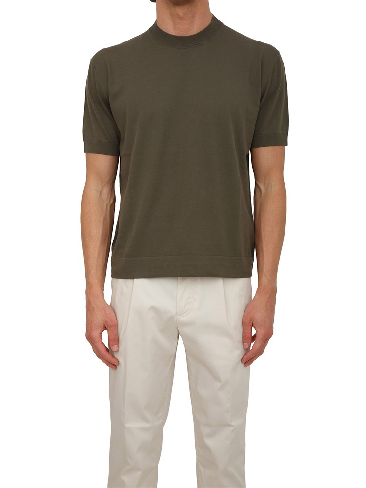 Maglia maniche corte Paolo Pecora in cotone verde