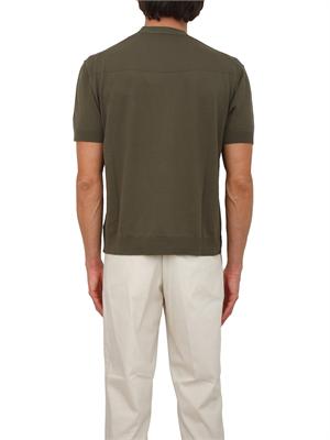 Maglia maniche corte Paolo Pecora in cotone verde in UOMO