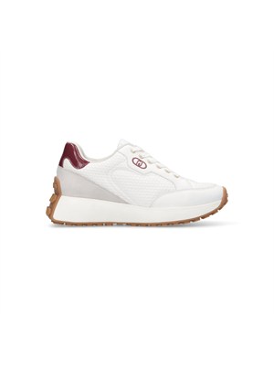 Sneakers Liu Jo donna bianche in mesh e paillettes in DONNA