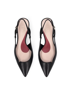 Slingback Liu Jo in pelle nera in DONNA