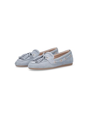 Mocassini Liu Jo donna in pelle suede celeste in DONNA