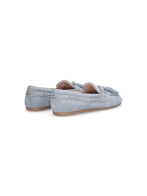 Mocassini Liu Jo donna in pelle suede celeste in DONNA