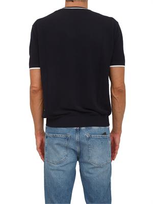 Maglia blu Paolo Pecora in cotone in UOMO