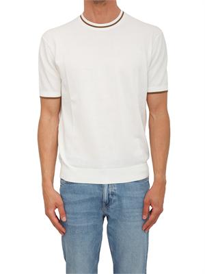 Maglia bianca Paolo Pecora in cotone in UOMO