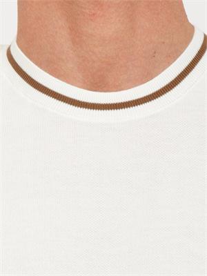 Maglia bianca Paolo Pecora in cotone in UOMO