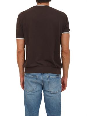 Maglia marrone Paolo Pecora in cotone in UOMO