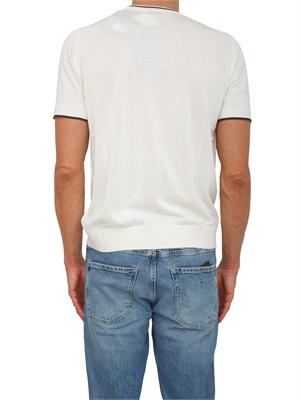 T-shirt maglia bianca Paolo Pecora cotone e seta in UOMO