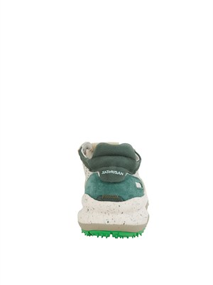 Sneakers Chacrona Satorisan in pelle grigia multicolor in UOMO