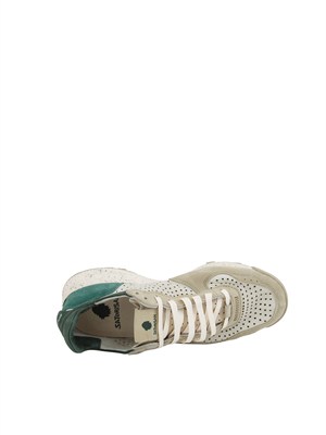 Sneakers Chacrona Satorisan in pelle grigia multicolor in UOMO