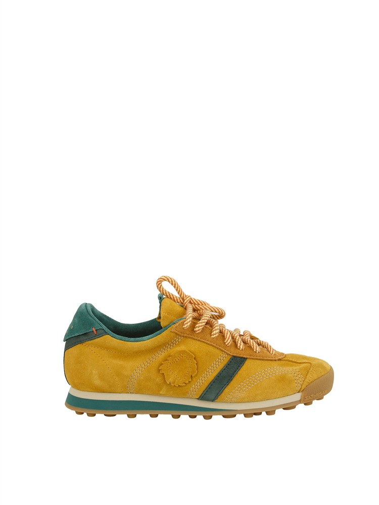 Sneaker Stardust Satorisan in pelle senape