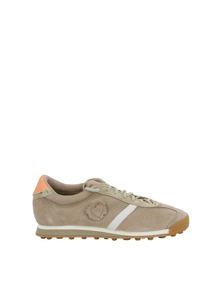 Sneaker Stardust Satorisan in pelle taupe