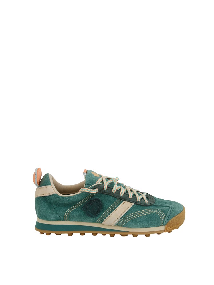 Sneaker Stardust Satorisan in pelle verde