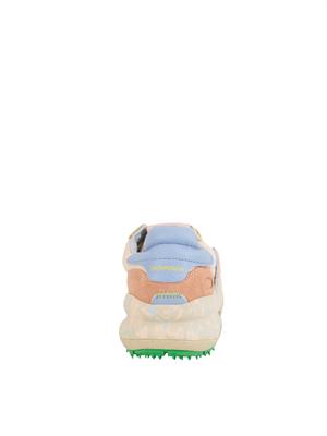 Chacrona Linen Satorisan in lino rosa e pelle multicolor in DONNA