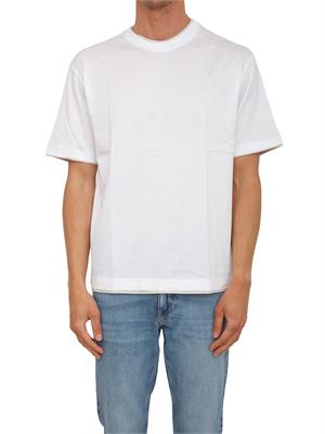 T-shirt Paolo Pecora in cotone bianco in UOMO
