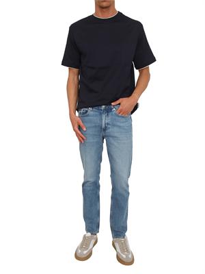 T-shirt Paolo Pecora in cotone blu in UOMO
