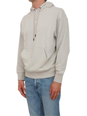 Felpa BOSS uomo in cotone beige in UOMO