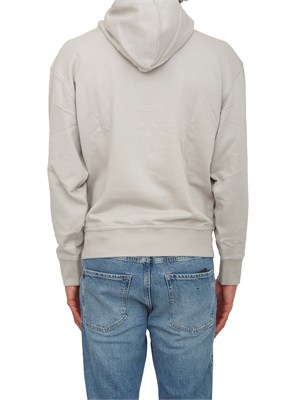 Felpa BOSS uomo in cotone beige in UOMO