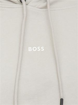 Felpa BOSS uomo in cotone beige in UOMO
