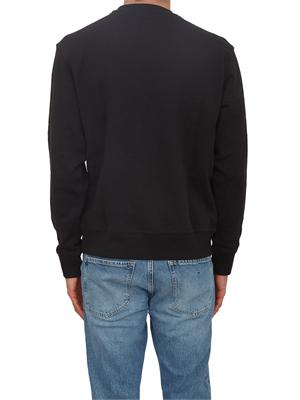 Felpa nera Boss uomo in cotone in UOMO