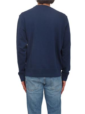 Felpa blu Boss uomo in cotone in UOMO
