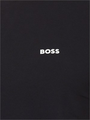 T-shirt BOSS uomo in cotone elasticizzato blu in UOMO