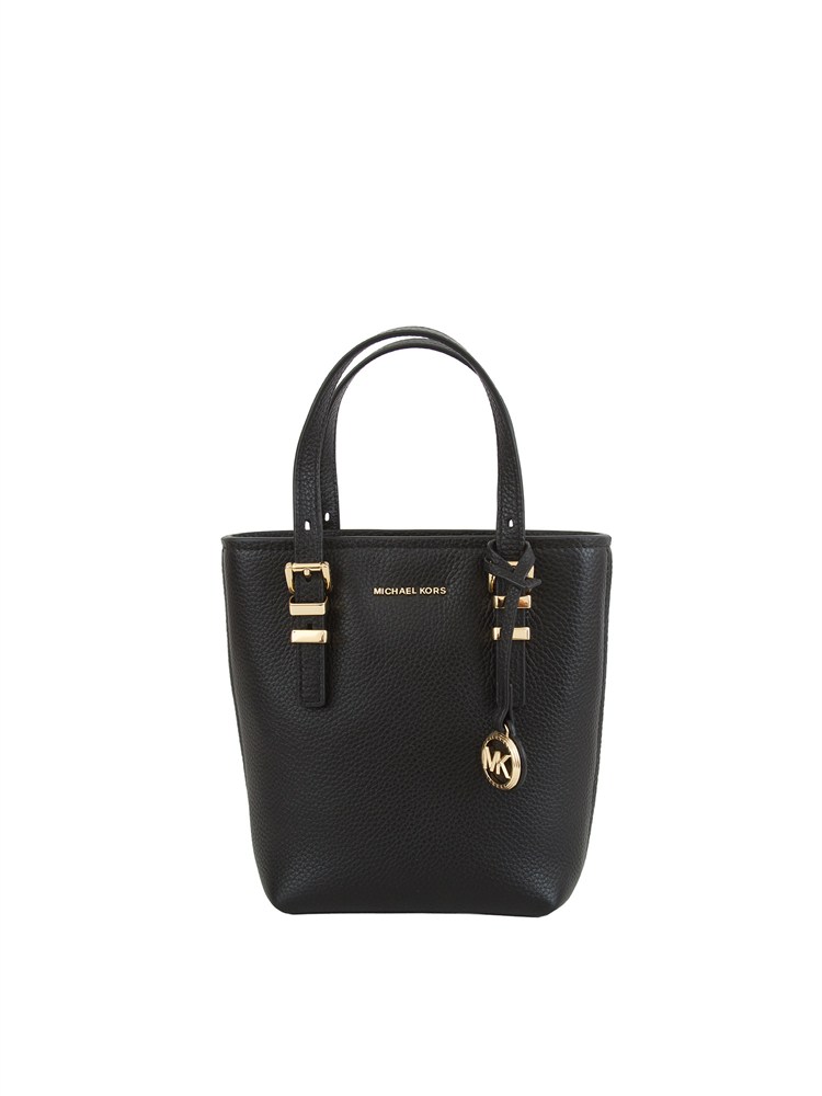 Borsa Michael Michael Kors in pelle martellata nera
