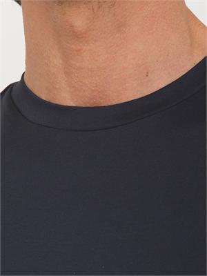 T-shirt BOSS uomo in cotone performance blu in UOMO