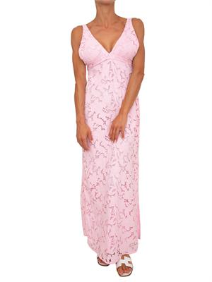 Abito lungo Michael Michael Kors in pizzo rosa in DONNA