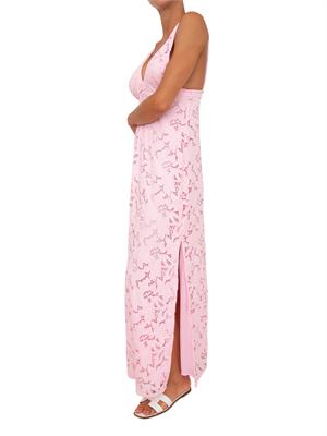 Abito lungo Michael Michael Kors in pizzo rosa in DONNA