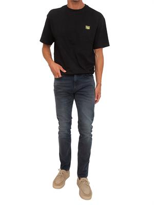 T-shirt BOSS Uomo nera con stampa grafica dietro in UOMO