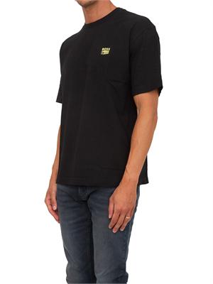 T-shirt BOSS Uomo nera con stampa grafica dietro in UOMO