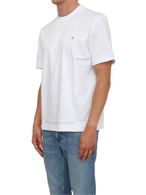 T-shirt BOSS uomo in cotone mercerizzato bianco in UOMO