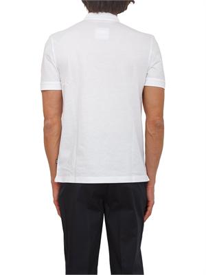 Polo bianca BOSS uomo in cotone mercerizzato in UOMO
