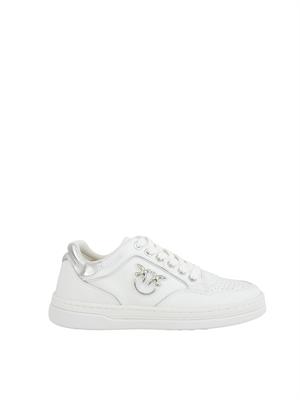 Sneakers Mandy Pinko in pelle bianca in DONNA