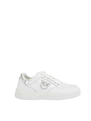 Sneakers Mandy Pinko in pelle bianca in DONNA