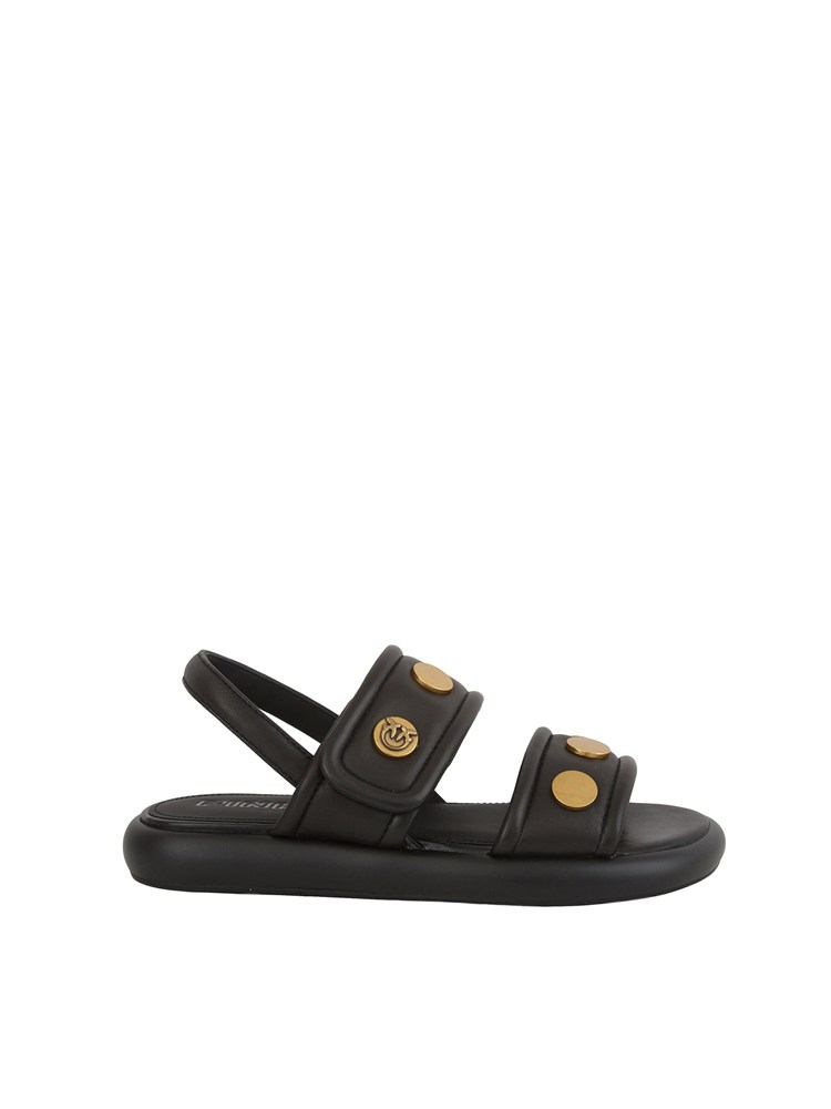 Sandali bassi Fiona Pinko in pelle nera