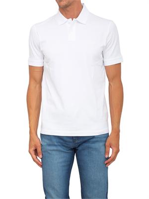 Polo Boss uomo in cotone bianco in UOMO