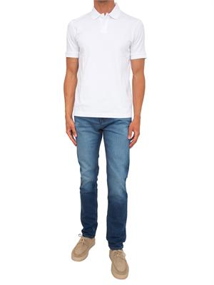 Polo Boss uomo in cotone bianco in UOMO