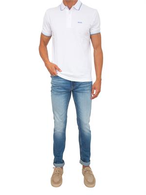BOSS Jeans HUGO Uomo in denim chiaro effetto used in UOMO
