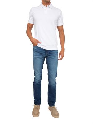 BOSS Jeans HUGO Uomo in denim blu scuro stonewashed in UOMO
