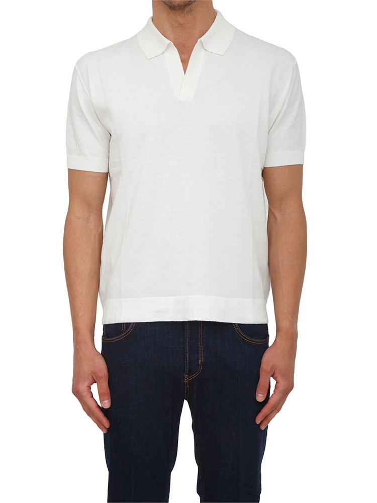 Polo Paolo Pecora in cotone bianco
