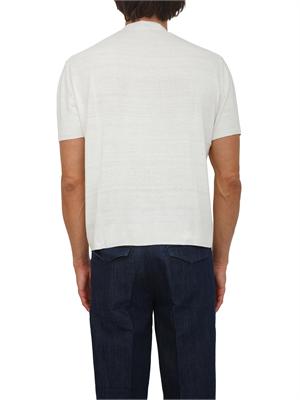 Maglia uomo Paolo Pecora in seta bouclÉ bianco panna in UOMO