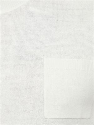 Maglia uomo Paolo Pecora in seta bouclÉ bianco panna in UOMO